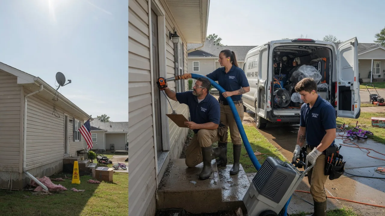 Ceiling Water Damage Restoration in Jamestown, KS near me